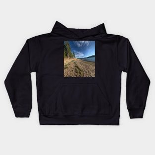 Summer Sunset At Lake Davis California Kids Hoodie